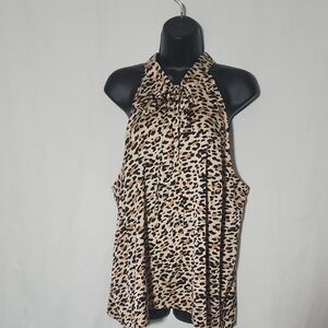 Chic Leopard Print Halter Top